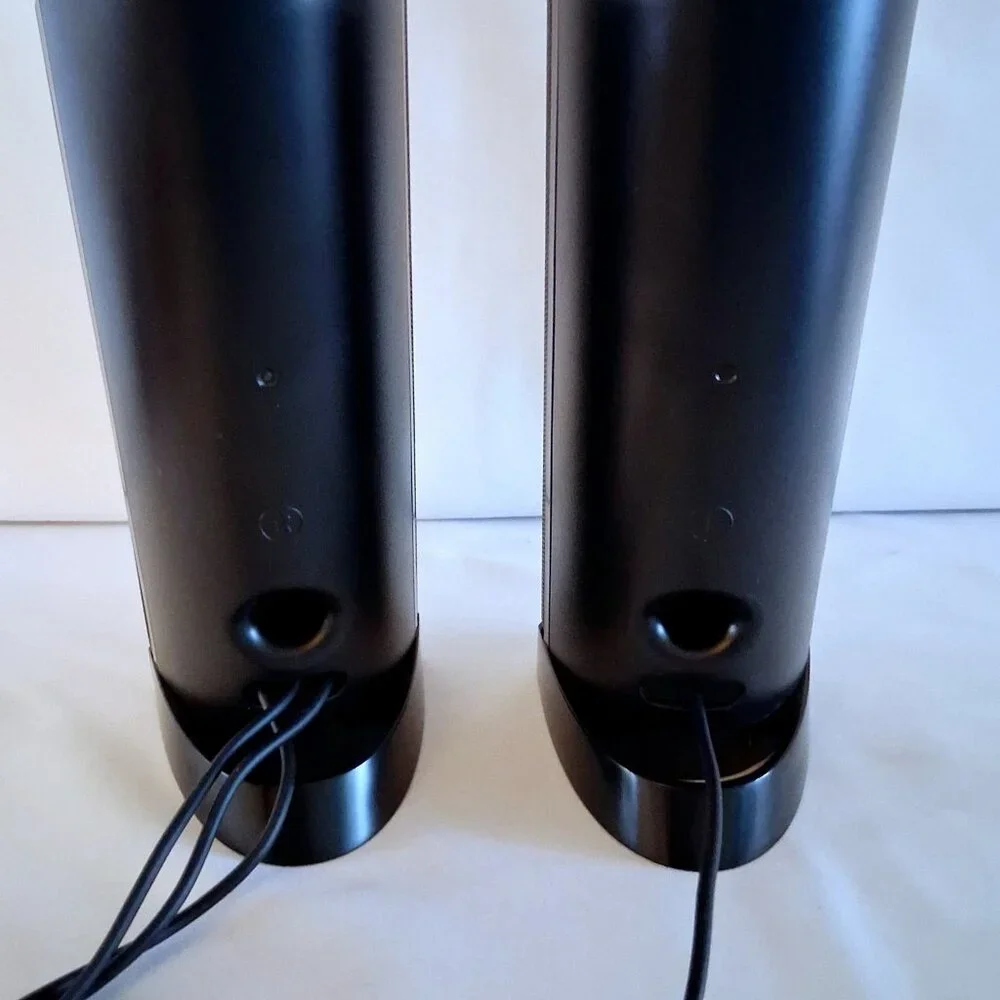 Lot of 3 Electronics: Speakers, Webcam, And DVI-A to VGA Adapter.